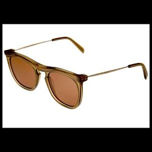 Celine CL40020I 40020I Sunglasses Crystal Olive Green Gold 57J Authentic 51mm